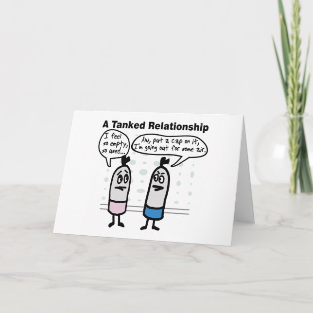 Tanked Relationship Greeting Card (Front)