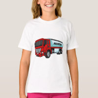 Tanker truck fuel transport cartoon illustration