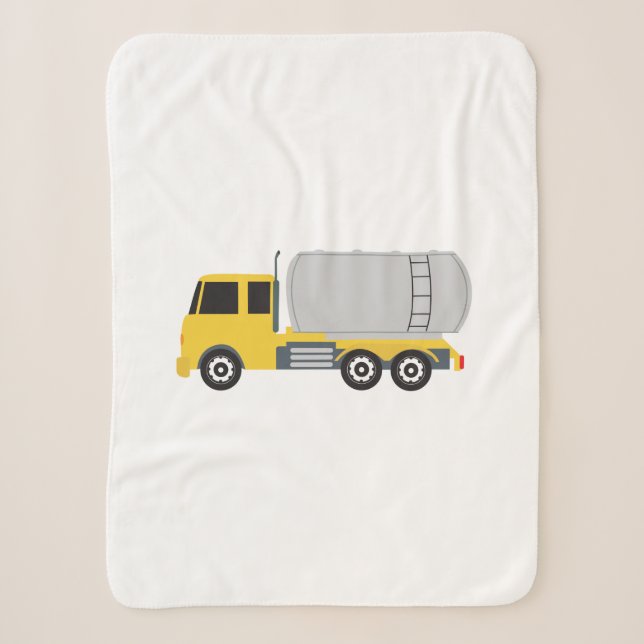 Tanker Truck Transportation Trucks Sherpa Blanket (Front)