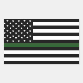 Tankers Thin Green Line Stickers