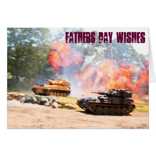 Tanks fathers day cards. card