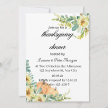 Tanksgiving Invitation