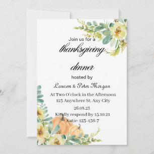 Tanksgiving Invitation