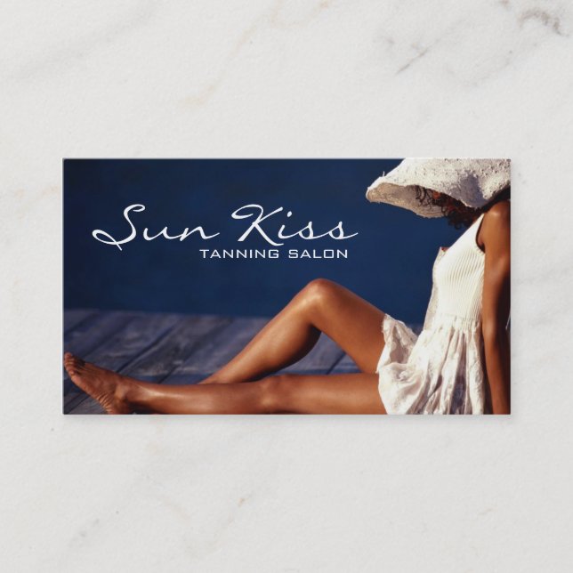 Tannage, Salon, Beauté, Cosmetologie Carte de visi (Devant)
