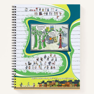 Tanned and Confused Literal Wordplay Spiral Notebook