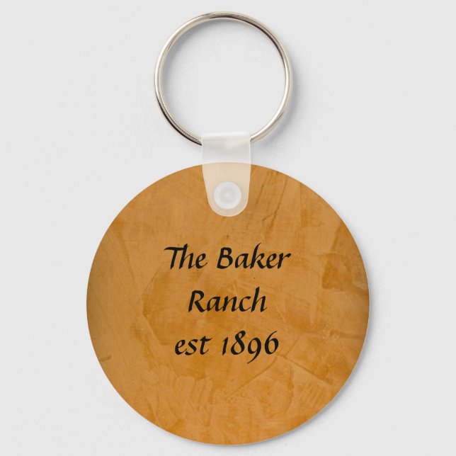 Tanned Leather Keychain (Front)