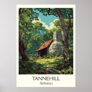 Tannehill Alabama Historic Furnace Poster