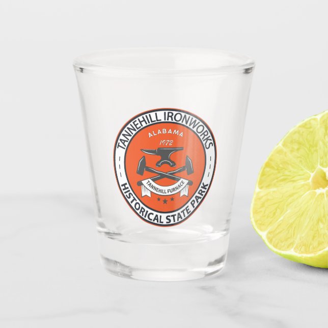 Tannehill Ironworks Historical State Park Alabama Shot Glass (Front)