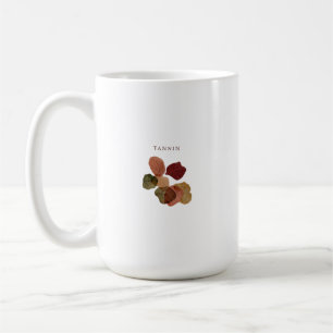 tannin inspired leaf art coffee mug