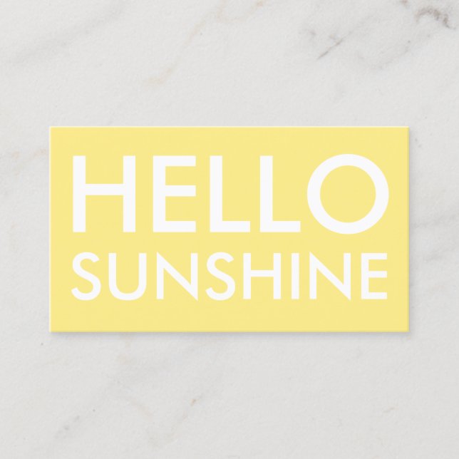 Tanning & beauty salon minimalist business card (Front)