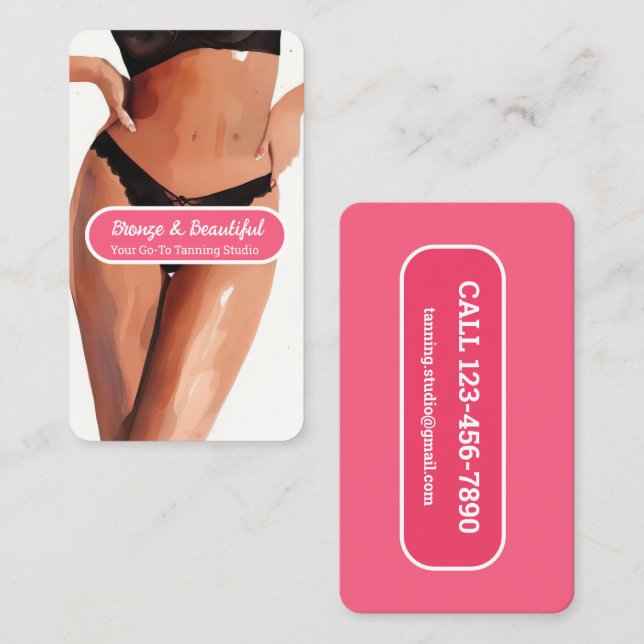 Tanning Business Card (Front/Back)
