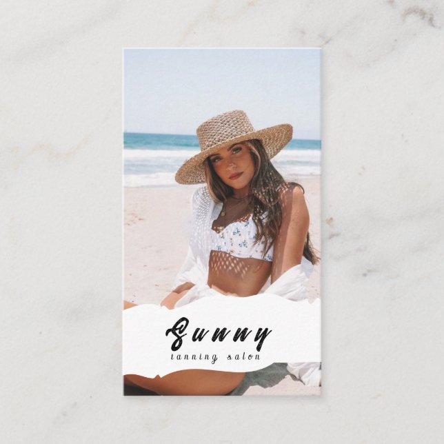 Tanning Salon Business Card (Front)