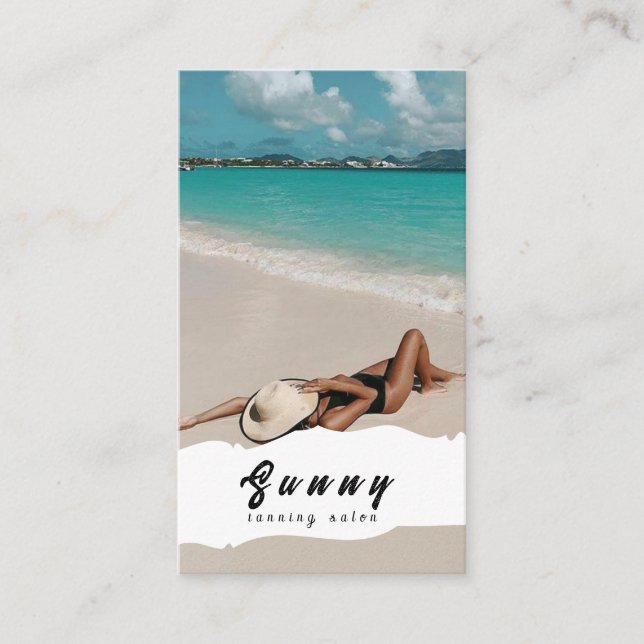 Tanning Salon Business Card (Front)