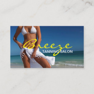 Tanning Salon Spa Business Card