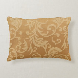 Tans Brocade Accent Pillow