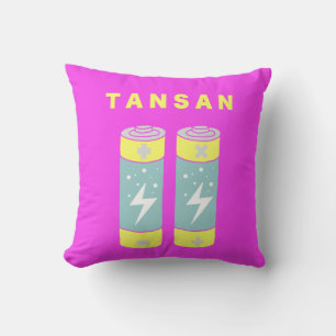 TANSAN Batteries Throw Pillow