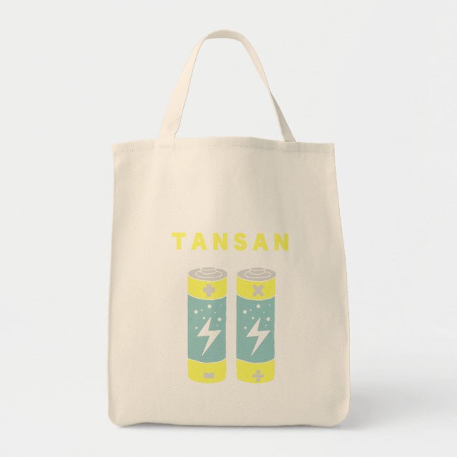 TANSAN Batteries Tote Bag (Front)