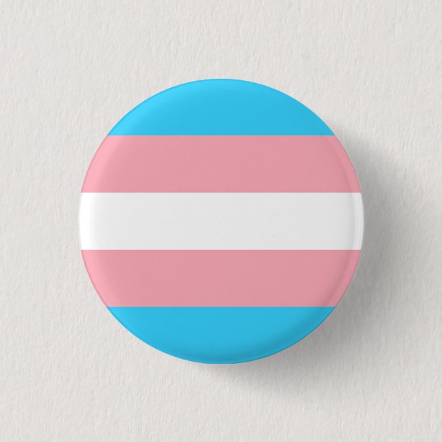 Tansgender pride! 1 inch round button (Front)