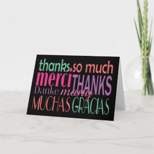Tant de façons de dire merci en typographie 