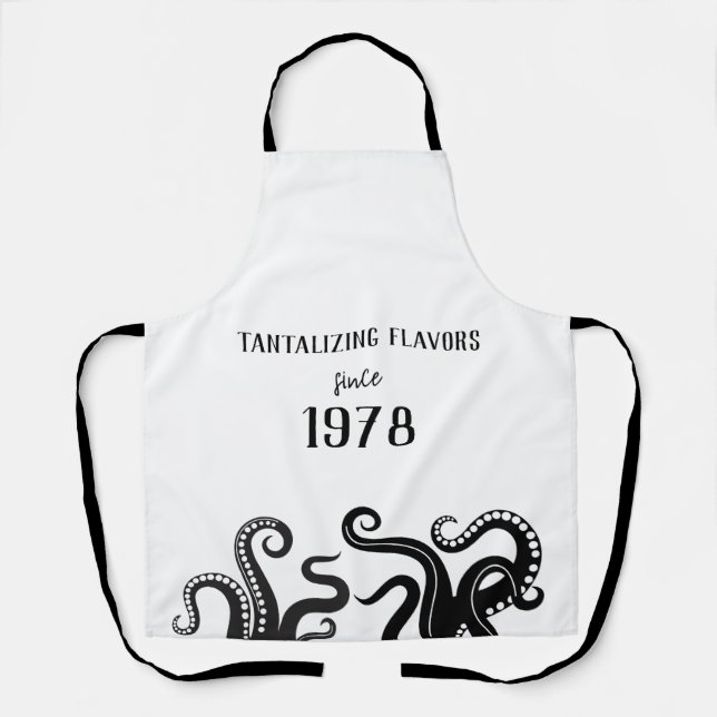 Tantalizing Flavours All-Over Print Apron (Front)