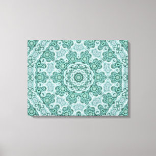 Tantalizing in teal canvas print