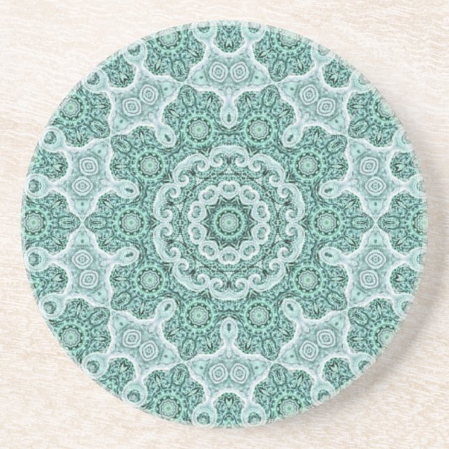 Tantalizing in teal coaster (Front)