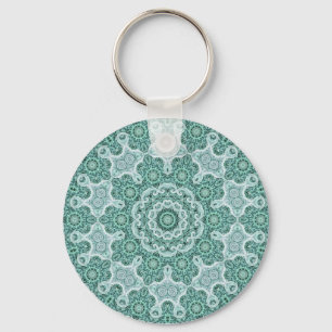 Tantalizing in teal keychain