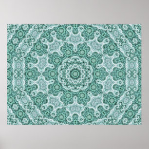 tantalizing in teal print
