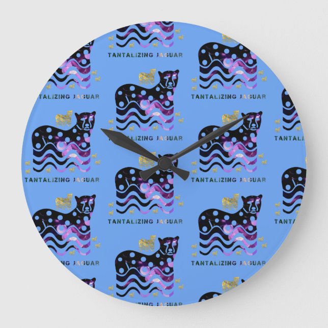 tantalizing jaguar large clock (Front)