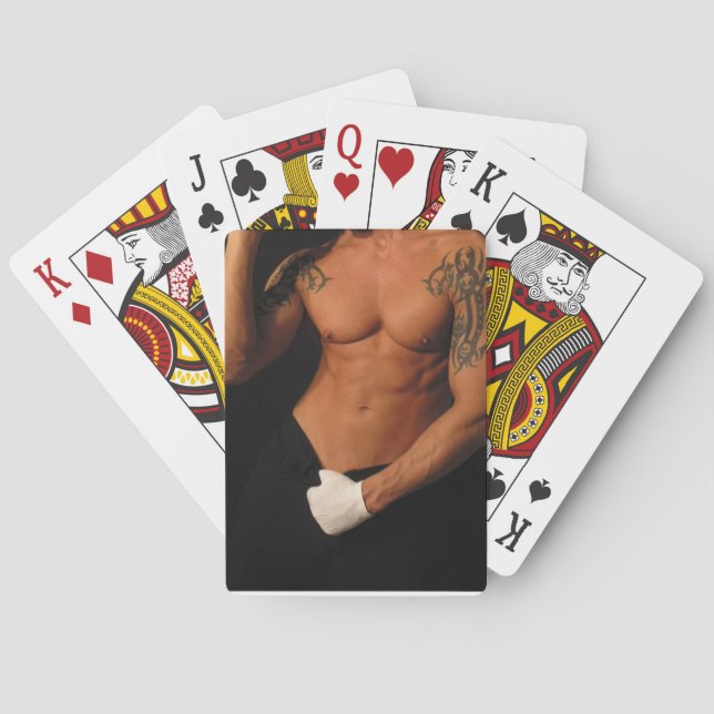 Tantalizing Male Playing Cards (Back)