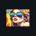 "Tantalizing Pop Art-ique" Stretched Canvas Print<br><div class="desc">This design is named "Tantalizing Pop Art-ique" for a reason! It's vibrant colours and pop art style is as tantalizing as they come! Created by BLaZeD TreZuRs especially for Zazzle, you cannot find this design anywhere else! So, if you want to add "PoP" to any space, you cannot go wrong...</div>
