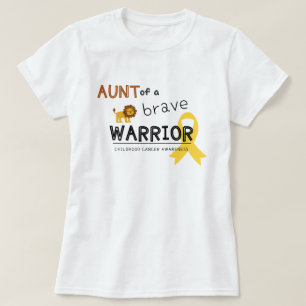 tante courageuse guerrière cancer femmes T-shirt