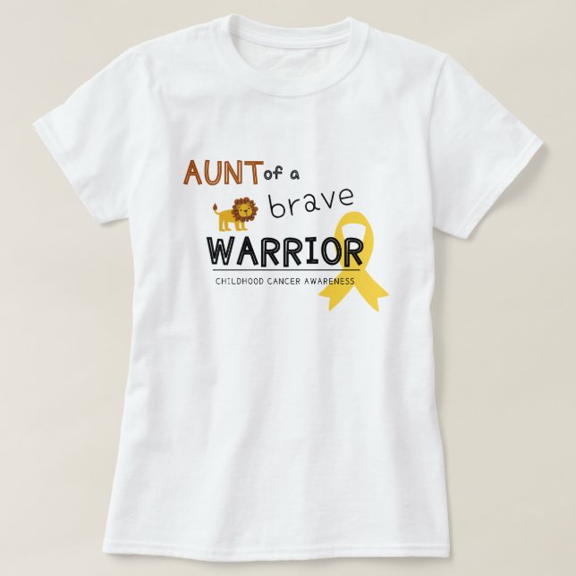 tante courageuse guerrière cancer femmes T-shirt (Design devant)