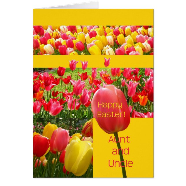 Tante et oncle Bonne Tulipe de Pâques (Devant)