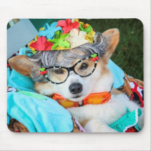 Tante Gussy le tapis de souris de corgi