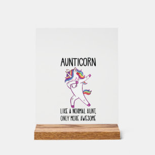 Tante Licorne Féminine Aunticorn Comme une Tante N