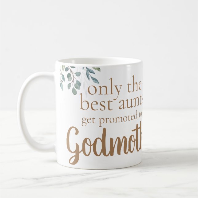 tante marraine avec tasse de café nom (Gauche)