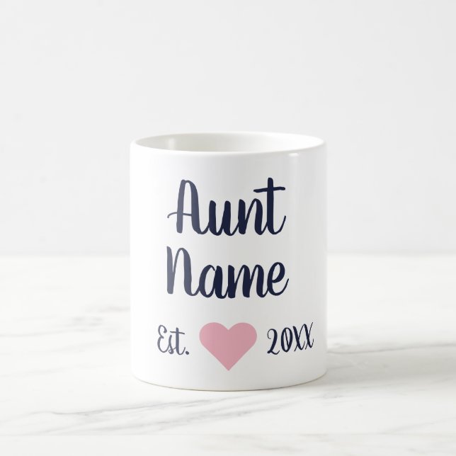 Tante Personnalisée Marine établie et Mug rose (Centre)