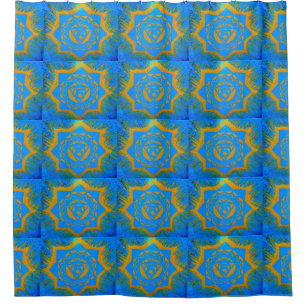 tantric symbol on blue
