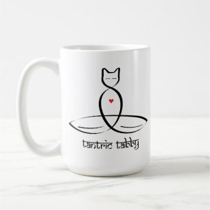 Tantric Tabby - Sanskrit style text. Coffee Mug