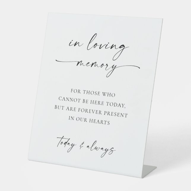 TANYA | In Loving Memory Sign for Weddings (Front)