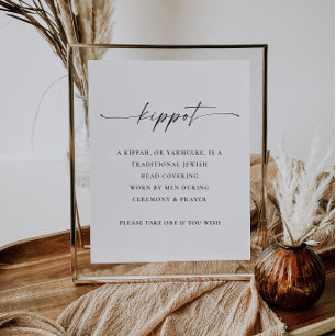 TANYA   Kippot Sign Jewish Wedding Yarmulke Basket