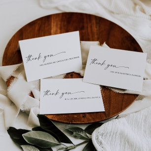 TANYA Personalized folded vendor thank you cards