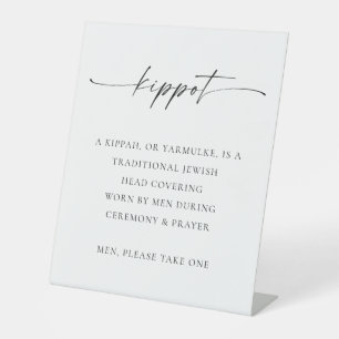 TANYA Signe Kippot Mariage juif Panier Yarmulke