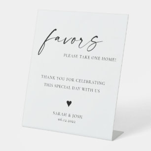 TANYA   Wedding favours sign with your names & dat