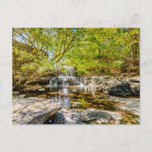 Tanyard Creek Waterfall In The Fall Postcard