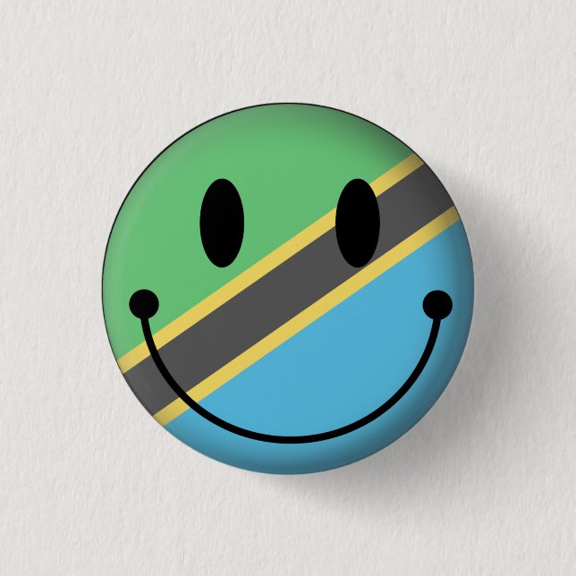 Tanzania 1 Inch Round Button (Front)