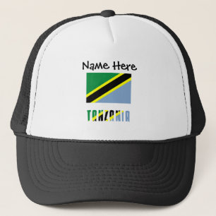 Tanzania and Tanzanian Flag Personalized  Trucker Hat