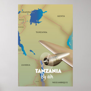 Tanzania By Air Poster