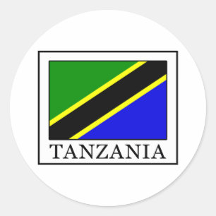 Tanzania Classic Round Sticker